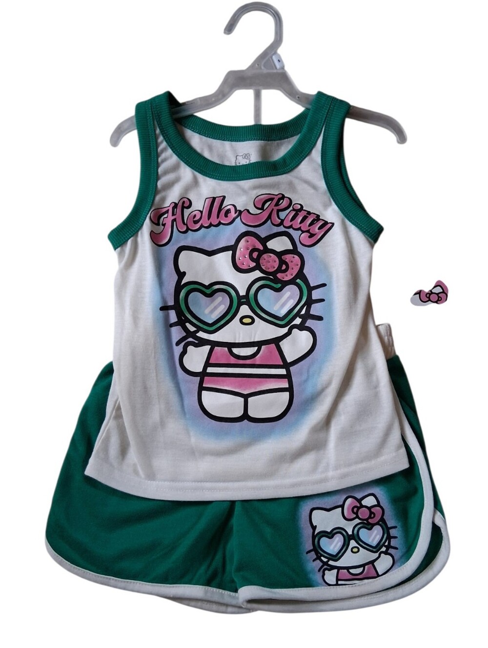 NWT Hello Kitty Tank Top And Shorts Set Girls Size 5